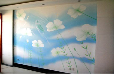 道孚画墙绘怎么画好白云的蓬松感？