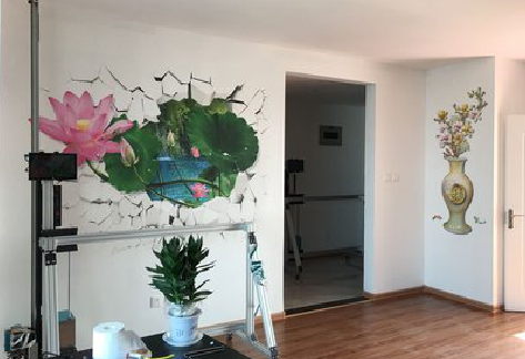 道孚墙体彩绘相比墙纸的优势。