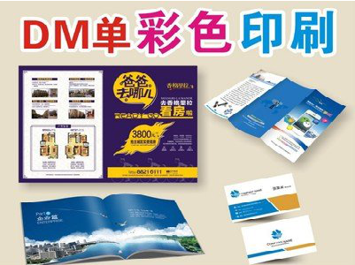 道孚单页印刷，色彩搭配简单。